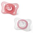 Sucette PhysioForma Mini Soft +2m Rose - Chicco - Lot de 2 - Physiologique - Silicone-0
