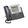 Téléphone VoIP CISCO Unified IP Phone 7942G - SCCP, SIP - Argent, Gris foncé-0