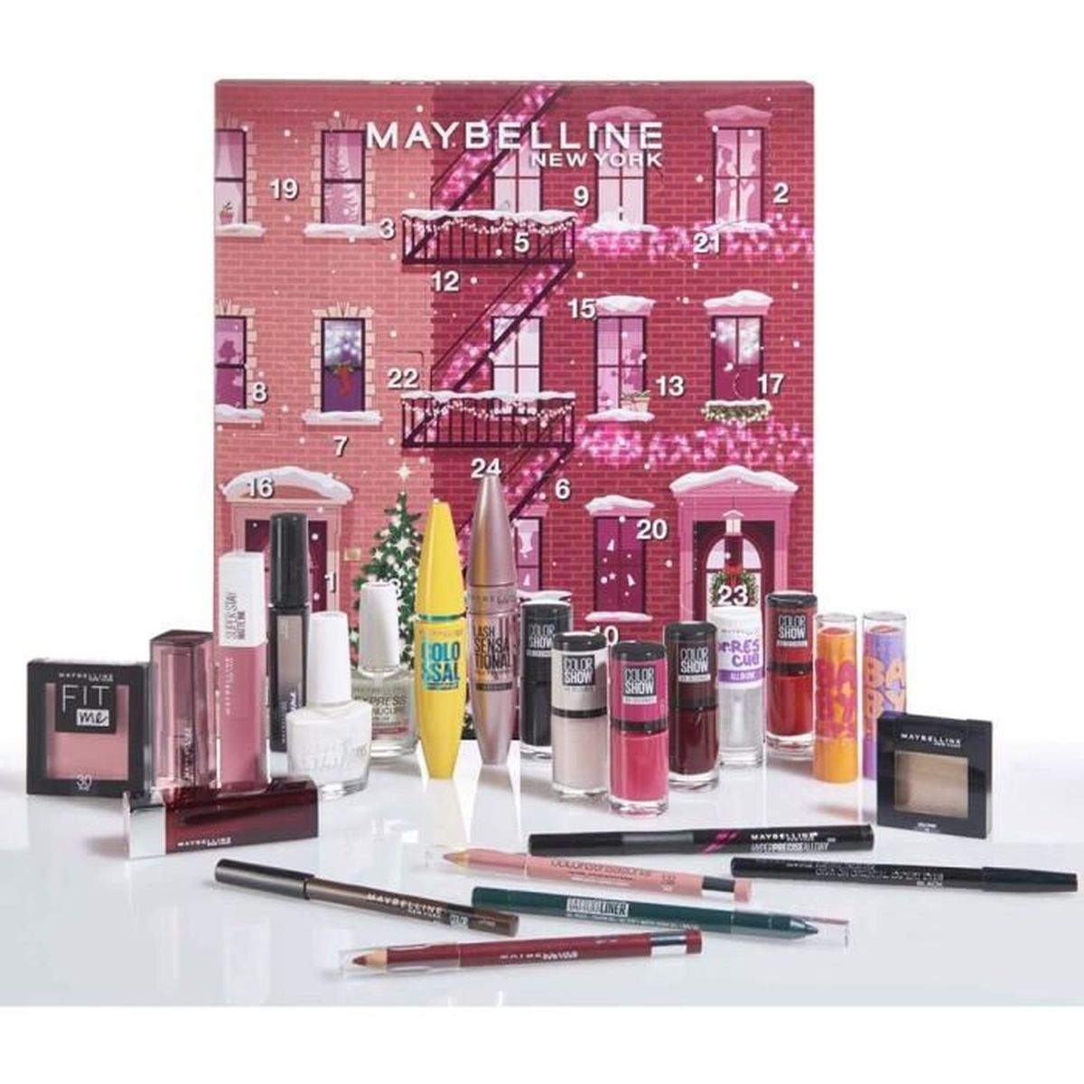 Maybelline NewYork Calendrier de l'Avent 2020 Coffret de 124