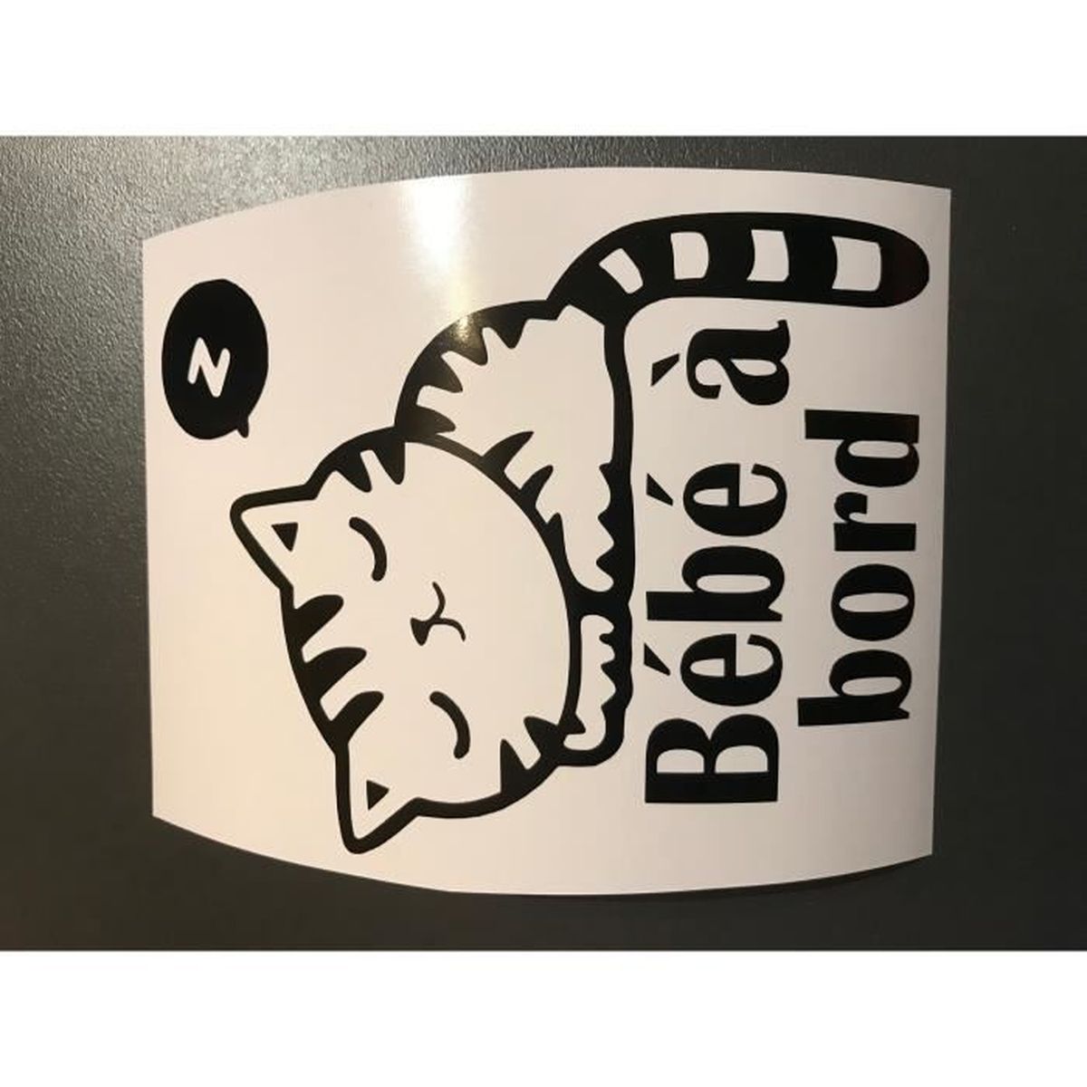 Sticker Bebe A Bord Bebe A Bord Chat Auto Voiture Achat Vente
