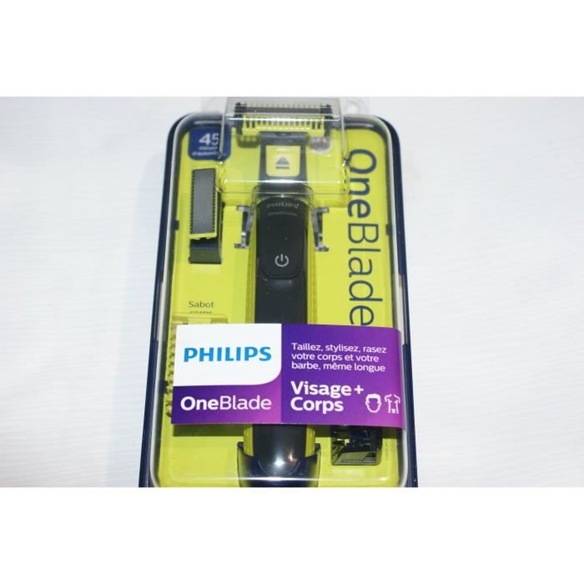 Rasoir Tondeuse PHILIPS One Blade Visage et Corps - Cdiscount Electromenager