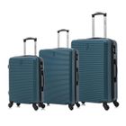 CELIMS FRANCE Set de Valise 3 Pièces | Valise CELIMS Weekend | Cabine + Moyenne + Grande | Ultra-Résistant | Roues 360 | Cadenas | Vert
