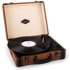 Platine vinyle - Auna Jerry Lee - Lecteur vinyle - Haut-parleurs stéréo - 3 vitesses - Marron