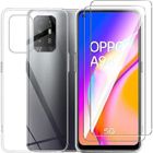 Coque et protections d'écran - Novago - OPPO A94 5G - Silicone souple - Verre trempé 9H - Transparent