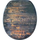 SANILO Abattant WC frein de chute soft close Vintage - Finition de haute qualité - Fixation facile