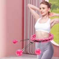 ABS réglable sport Fitness Hoola cerceaux taille sport détachable anneau de Massage Gym entraînement à domicile perte de poids équip
