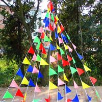 TEMPSA Guirlande fanions multicolores Bannière Triangle Suspendu Mariage Décoration
