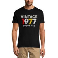 Homme Tee-Shirt Pièces D'Origine 1977 – Original Parts 1977 – 46 Ans T-Shirt Cadeau 46e Anniversaire Vintage Année 1977 Noir