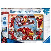 Ravensburger-MARVEL HEROS-Puzzle 100 pièces XXL - Le puissant Iron Man / Marvel Avengers-4005556133772-A partir de 6 ans