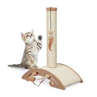 Griffoir à chat avec grattoir et jouet - 10045529-0