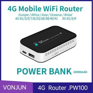 MODEM - ROUTEUR PW100 Europe - Routeur mobile sans fil 4G, USB de 