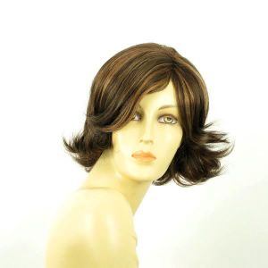 Perruque Longue Avec Bandeau - Châtain Cuivré Mèches Blond Clair - Modèle Bénédicte - Taille Moyenne - Neuf Avec étiquettes