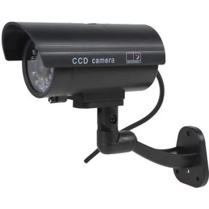 CAMÉRA FACTICE Kabalo Réaliste Caméra Factice Fausse sans fil, Faux Dummy de sécurité CCTV clignotant LED intérieure extérieure Noir