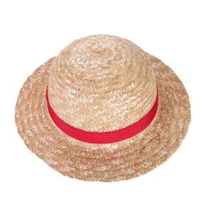 Chapeau style chapeau de paille Luffy jaune avec liseré rouge
