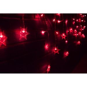 GUIRLANDE LUMINEUSE INT Prix de l'UE rouge Rideau de décoration de noël, g