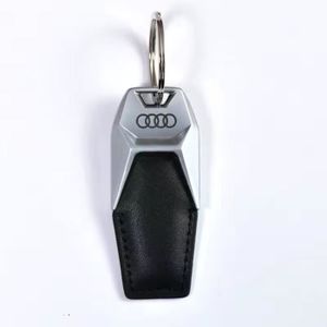 PORTE-CLÉS Petite Maroquinerie et Accessoire,Porte-clés de voiture en cuir,personnalisé,haut de gamme,pour hommes,pendentif - Audi[E56510]