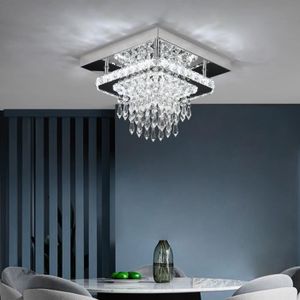 LUSTRE ET SUSPENSION Lampe de plafond en cristal moderne pendentif à LE