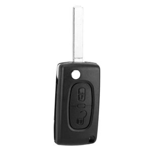 BOITIER - COQUE DE CLÉ Dilwe Key Fob Shell, Black Portable Key Fob Case W