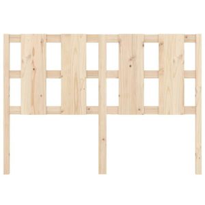 TÊTE DE LIT Tête de lit en bois massif de pin - FYDUN - 140,5x4x100 cm - Blanc - Rustique