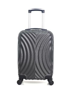 VALISE - BAGAGE HERO - Valise Cabine ABS LAGOS-E  50 cm 4 Roues - GRIS FONCE