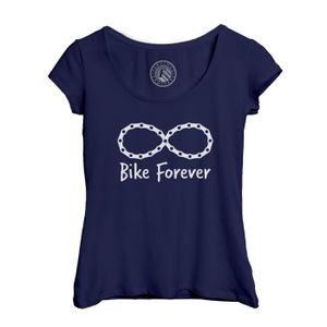 MAILLOT DE CYCLISME T-shirt Femme - Fabulous - Col Echancré - Bleu - Manches Courtes - Vélo Cyclisme