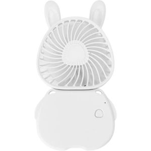 VENTILATEUR Ventilateur de table portable, joli ventilateur de poche pliable monté sur le cou en forme de lapin, rechargeable par USB, a[F3255]