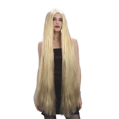 Demi-Perruque Synthétique Longue 58cm - Blond Clair Cuivré - Ondulée - Bonnet Moyen