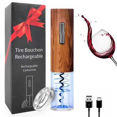 Tire-Bouchon Électrique 7 En 1 – Ouvre Vin & Bière, Aérateur, Pompe Vide, Coffret Cadeau Complet