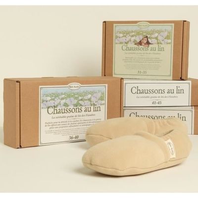 Chaussons Chauffants Aux Graines De Lin Cdiscount