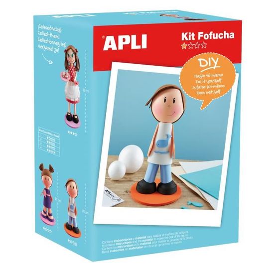 Kit mousse EVA Poupée Fofuchas - Garçon - APLI AGIPA - Fofucha Garçon - Enfant - 8 ans