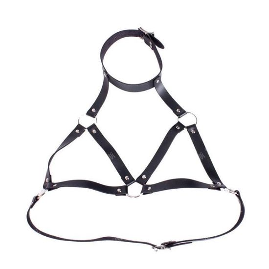 Notre Harnais cuir rond pour toutes races de chiens