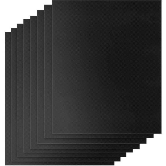 Tapis De Cuisson Barbecue Anti-adhésif - Lot De 4 (50x40 Cm) - Réutilisable, Lavable, Résiste Jusqu'à 260°C - 12