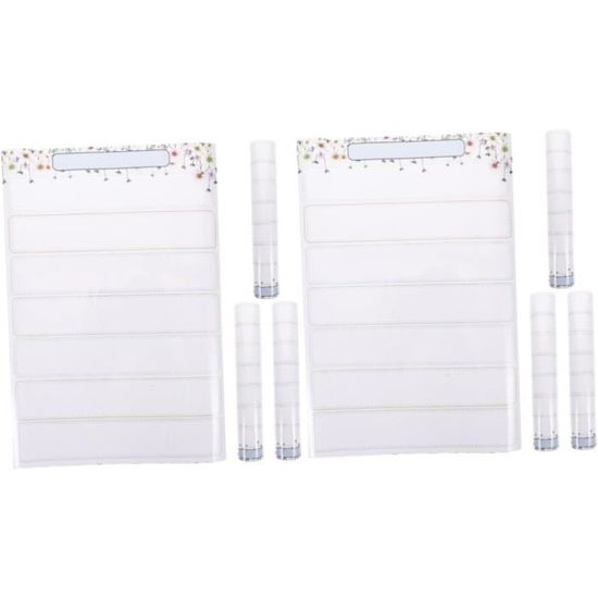 Operitacx Lot De 4 Mini Tableaux Blancs Effaçables - Paddles De Vote / Juges / Activités Classe