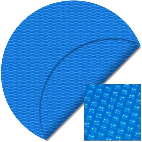 Couvercle à Bulles Pour Piscine Ou Spa - Bâche Solaire Thermique - Réduit L'évaporation Et Garde La Chaleur - Taille Adaptable (diamètre Jusqu'à 360 Cm)