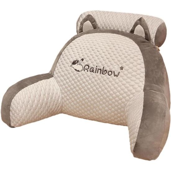 CLOXKS Coussin de Lecture rafraîchissant,Coussin de Soutien Dorsal en Soie glacée,Coussin de Lecture pour lit,Coussin de Soutien du Dos,Coussin de Salon Ultra-Confortable pour se dét