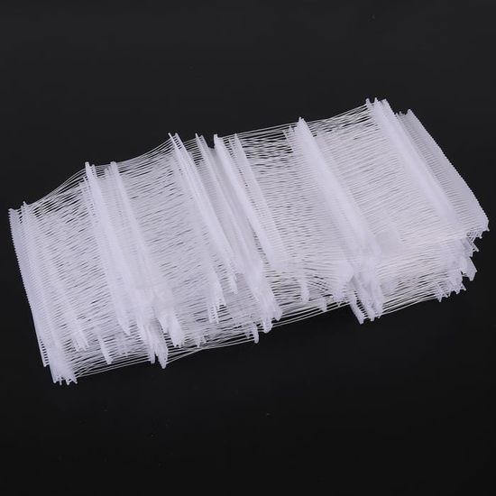 Belle Vous Lot 500 Attaches Étiquettes Nylon Noires + 500 Épingles Ampoule – Idéal Vêtements, Artisanat & Étiquetage