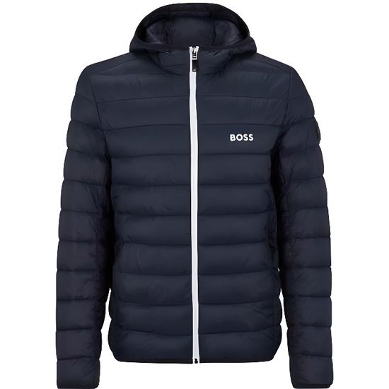 BOSS - Veste déperlante avec col en fourrure synthétique