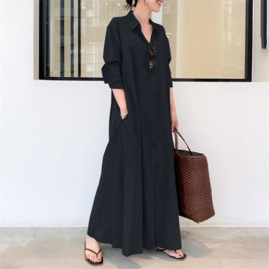 Chemise longue robe femme top