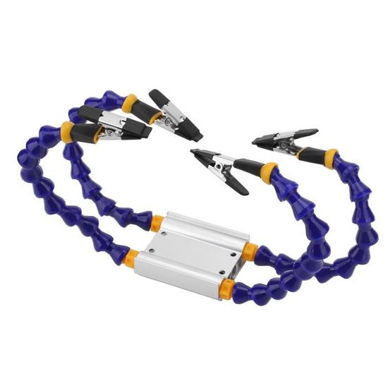 Troisième Main Magnétique Pour Soudure - 6 Guides-fil En U (1 à 3,5 Mm) + Tapis Silicone - Idéal électronique, Auto, LED, Bijoux