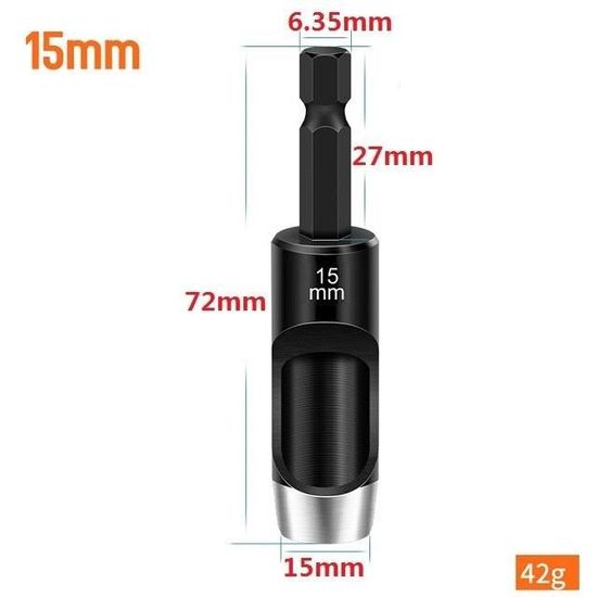 Adaptateur Perceuse Lot De 3 Adaptateurs Hexagonaux 1/4 Pour Perceuse - Mandrin M10 - Disque Polissage Adaptateur Mandrin Visseuse Perceuse