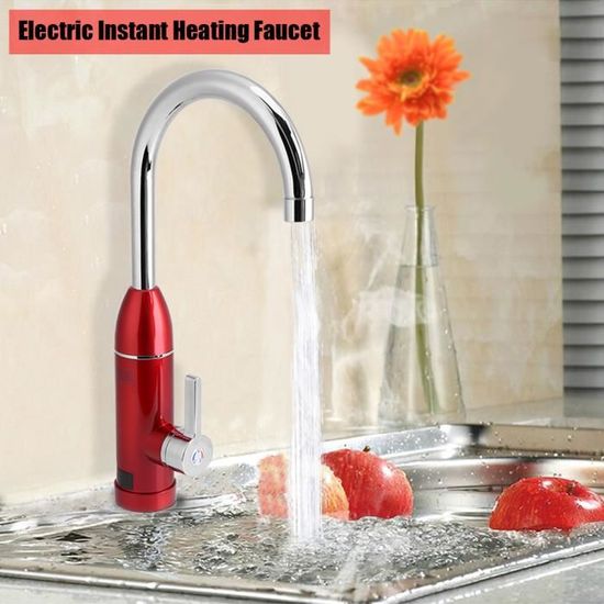 220V robinet électrique chauffage robinet instantané de cuisine / salle de bain  Chaud et Froid Eau