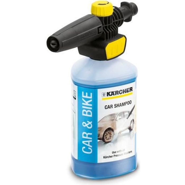 Canon à mousse ConnectnClean KARCHER + 1L shampoing auto 3 en