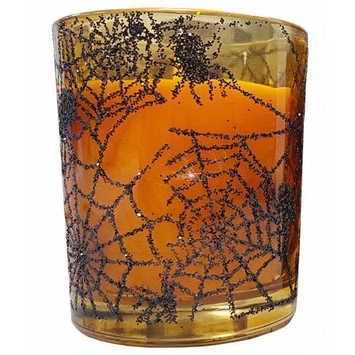 Arti Casa bougie verre d'halloween 6 cm orange