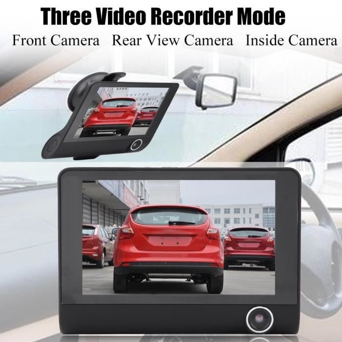 Enregistreur vidéo de voiture 4 pouces 1080P HD DVR caméra vidéo caméra arrière de vision nocturne-SWT