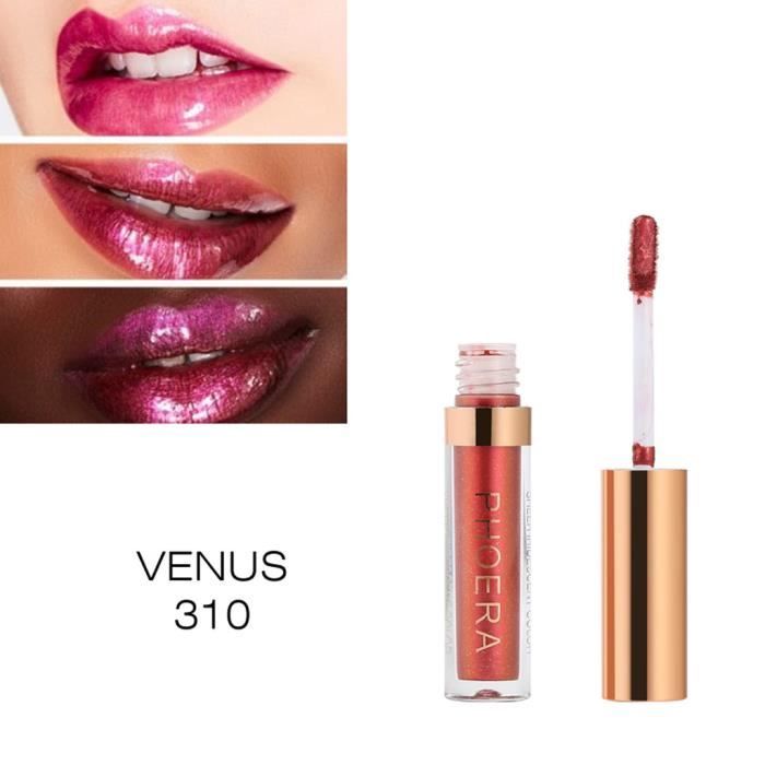 PHOERA arc-en-Matte Glitter liquide Rouge à lèvres Maquillage Brillant à lèvres étanche@ZZP81206822J