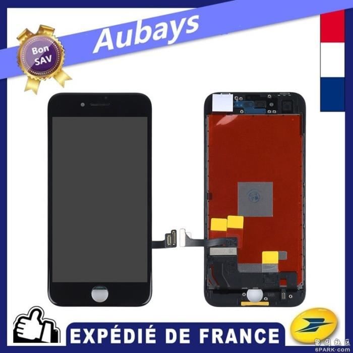 AO VITRE ÉCRAN + TACTILE LCD Pour iPhone 8 4,7 (Noir)