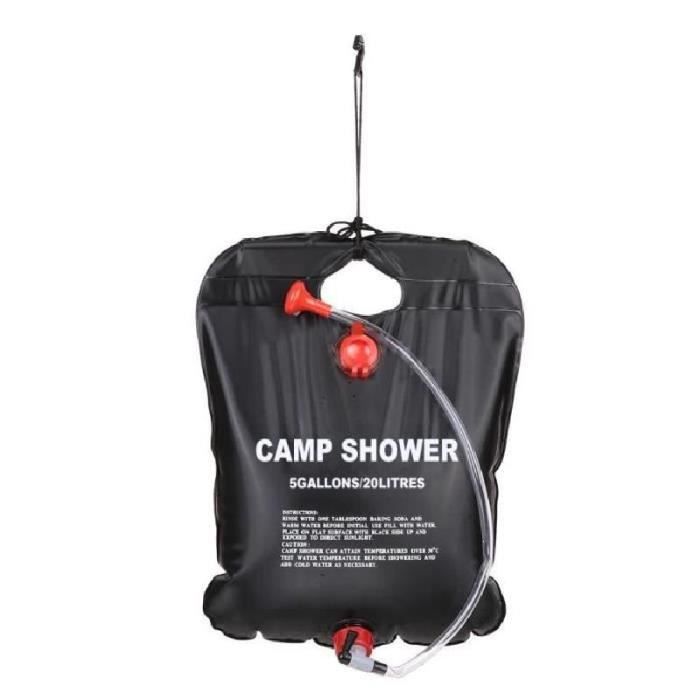 20L camping en plein air Randonnée énergie solaire chauffée Camp Douche Cornemuse NOUVEAU Portable