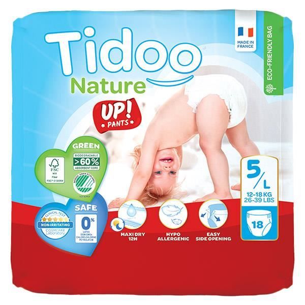 Tidoo Stand Up Culottes d'Apprentissage Taille 5 Junior 18 culottes