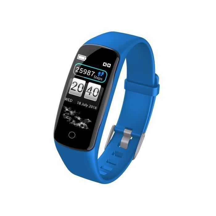 V8 Smart Bracelet, Écran couleur, Fréquence cardiaque, Bluetooth pour numérotation multiple, Mode Grand écran, Bracelet de sport - B