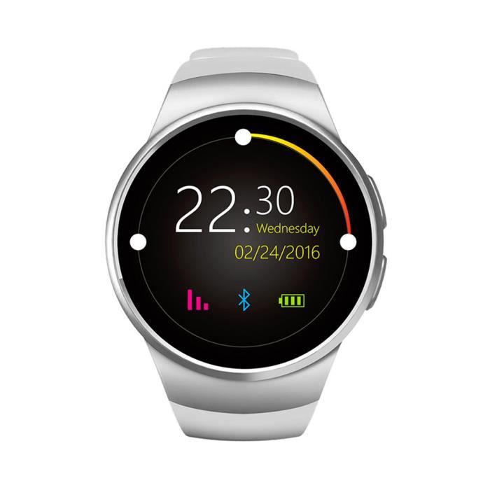 Kaimorui KW18 montre intelligente téléphone femmes Smartwatch sport montre connect Android pour Xiaomi Huawei IOS - Type Blanc